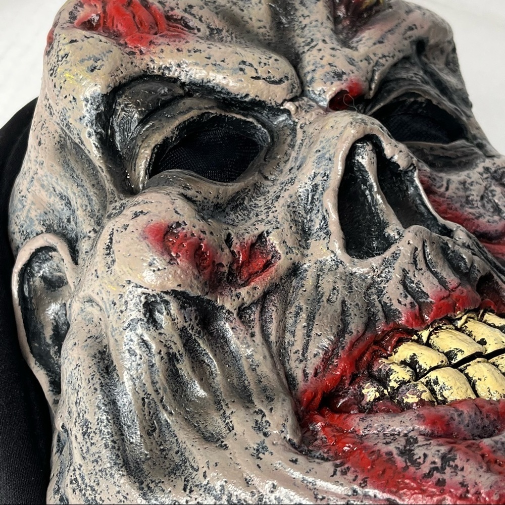 Skull Halloween Mask Zombie Walking Dead Realistic Latex Costume Mask Scary‎ - Picture 8 of 12